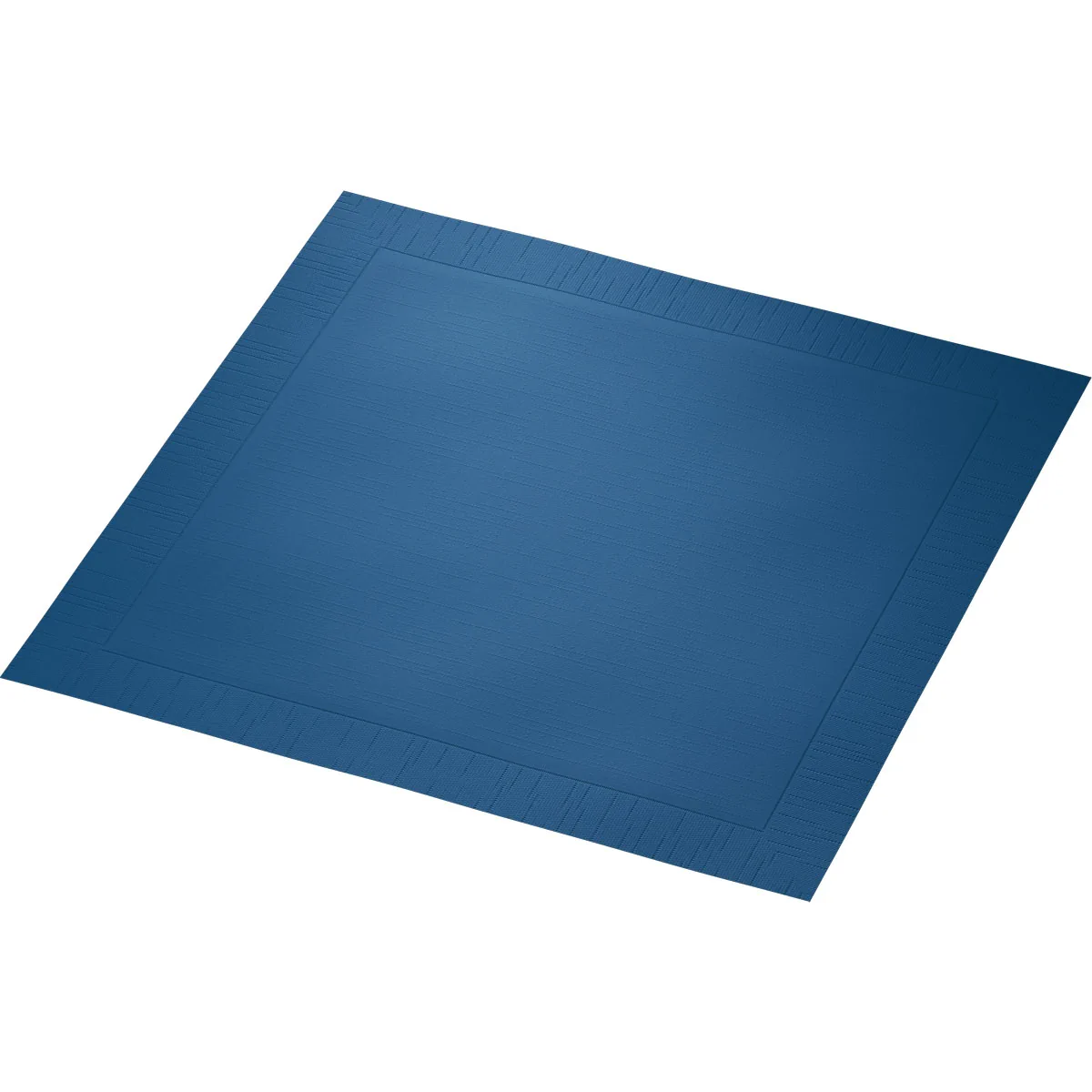 3er Set Stoffservietten, 45x45 Cm, Blau/Dunkelblau – Aus 100% Baumwolle, Waschbar